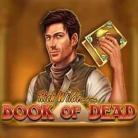 Book of Dead slot logo by Play'n GO at Lotto Casino